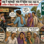 वाह रे महंगाई? गांव में पेट्रोल 150 से 160 रुपये, राशन प्रिंट रेट से महंगा, फ़ूड इंस्पेक्टर नहीं करते दौरा, कालाबाजारी बढ़ी।
