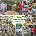 विश्व पर्यावरण दिवस पर वन विभाग एवं जोहार पहुना फाउंडेशन के संयुक्त तत्वाधान में हुआ पौधारोपण